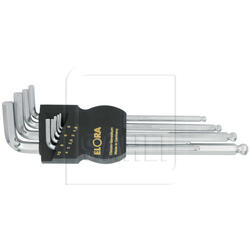 Stiftschlüsselsatz mit Kugelkopf für Innensechskant 1,5 - 10 mm