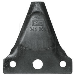 Section de faucheuse à 3 trous lisse 75x71,5mm Ø 6,4/10,0mm