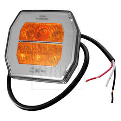Feu de position clignotant LED 12 V, orange / blanc
