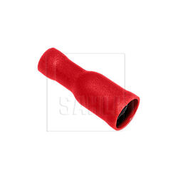 Rundsteckhülse vollisoliert rot für Kabel 0.5-1.5mm²