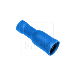 Cosse ronde femelle complètement isolée bleu pour câble 1.5-2.5mm²