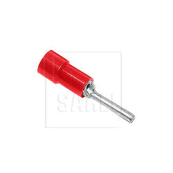 Stiftstecker isoliert rot für Kabel 0.5-1.5mm²