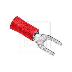 Cosse à fourche isolée rouge pour câble 0.5-1.5mm²