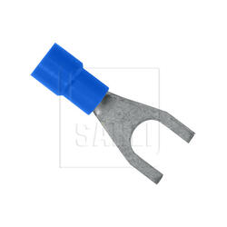 Cosse à fourche isolée bleu pour câble 1.5-2.5mm²