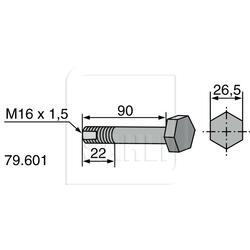 Schraube spezial M16x1,5