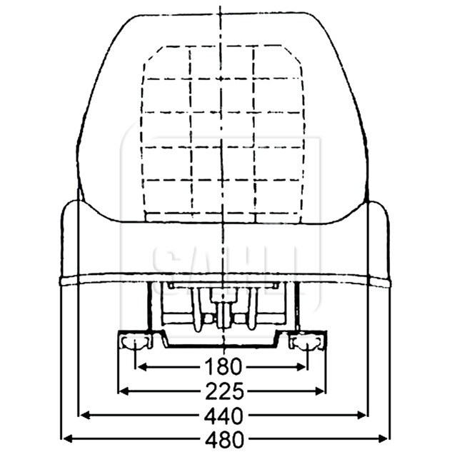Sitz mechanische Federung, Typ Klepp 1050-VARIO-ML