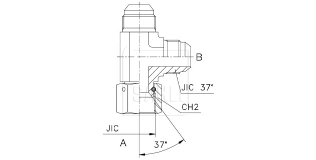 L-Adapter JIC einstellbar JF - JM - JM 