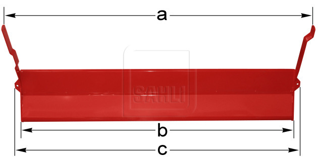 Prallblech mit Winkel L=1562mm, 507.50.001.0+0