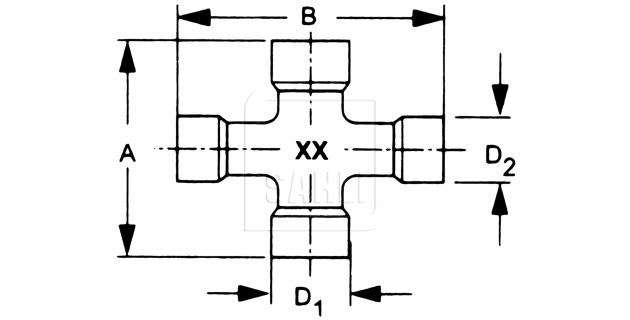 Kreuzgarnitur für Weitwinkel Standard Typ W