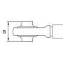 Oberlenker mechanisch 1-1/16" UNC (26,8mm) für Massey Fergusson