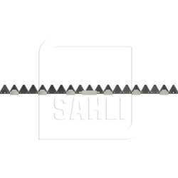 Couteau pour Aebi 145cm 19 sections faucillées 6 plaques de débourrage