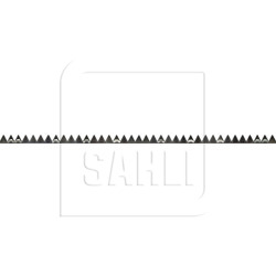 Couteau pour Rapid 280 cm 37 sections faucilées 10 plaques de débourrage pour barre de coupe avec 2 sabots extérieurs