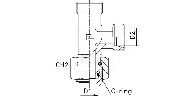Union forme L orientable pour tubes égaux métrique EX287