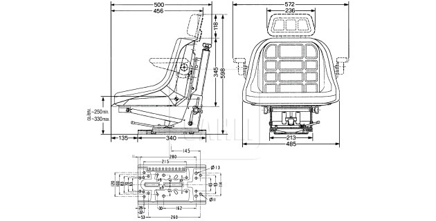 Siège Cobo suspension mécanique GT50/M20