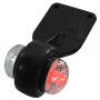 Feu de signalisation LED 12/24V rouge/blanc avec pendulaire en caoutchouc