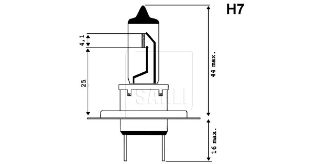 Ampoule halogène H7