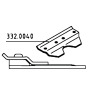 Couteau 107cm 21 sections avec plaque de renfort ESM Universal 249.0330