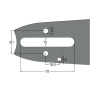 Guide-chaîne Semi Pro Tip .325" x 1,6 mm 45 cm  montage 42